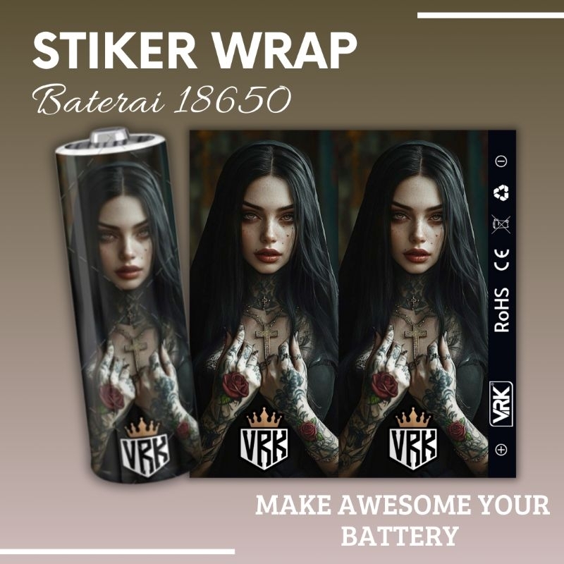 Jual Jaka Custom - Skin Stiker Wrap Baterai 18650 Motif VeReKa Fanart ...