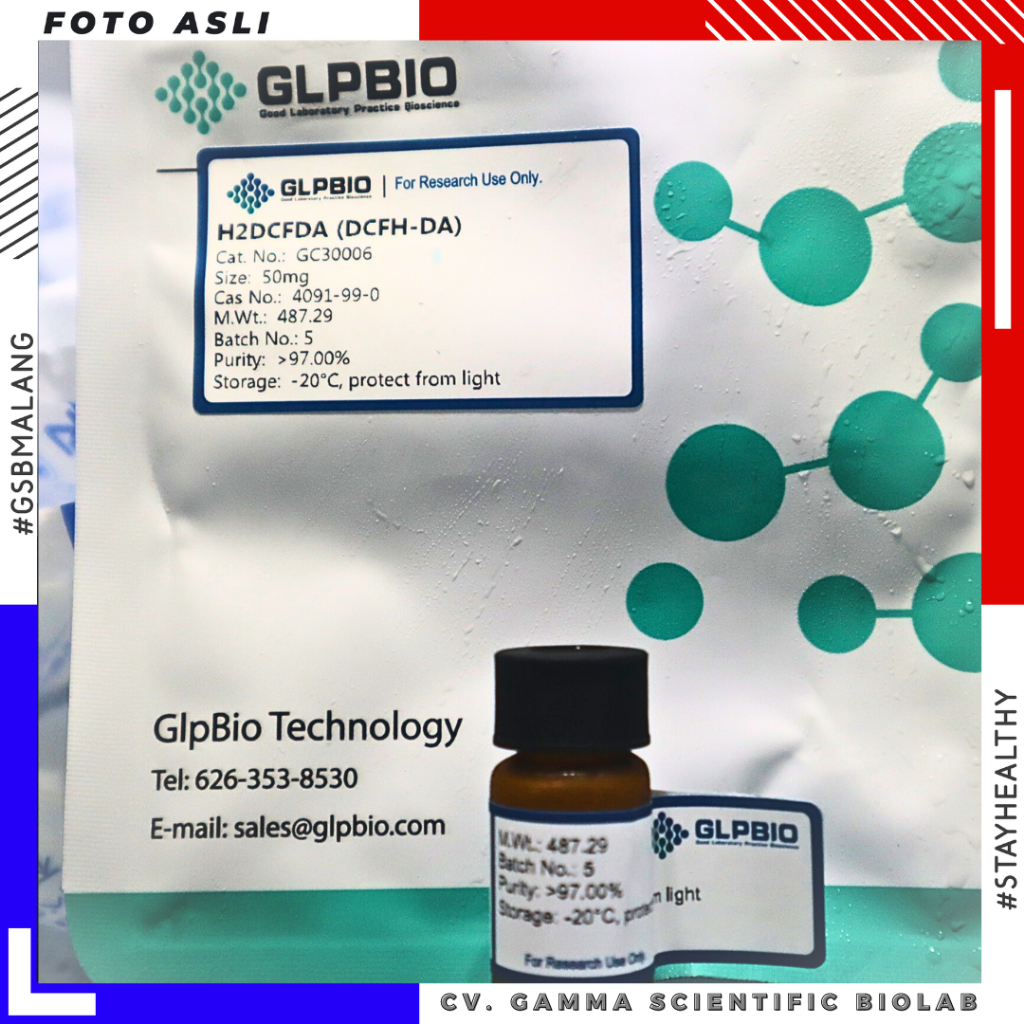 Jual H2DCFDA (DCFH-DA) - 50mg | Catalog No.GC30006 Cas No.: 4091-99-0 ...