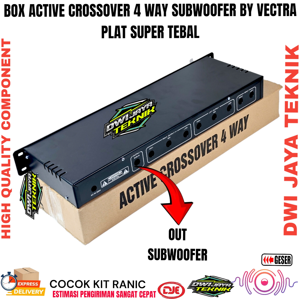 Jual Box Crossover 4 way Plus Subwoofer By Vectra Cocok Untuk Kit Ranic ...