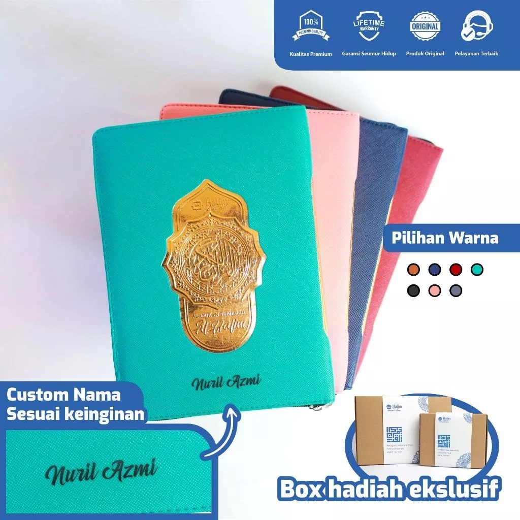 Jual AL-QUR’AN TERJEMAH AL-HALIM RESLETING A5 CUSTOM NAMA - UKURAN ...