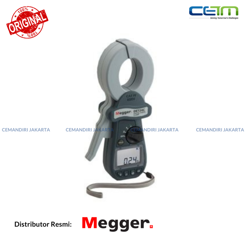 Jual MEGGER DET24C, DET14C Earth Resistance Clamp Tester | Shopee Indonesia