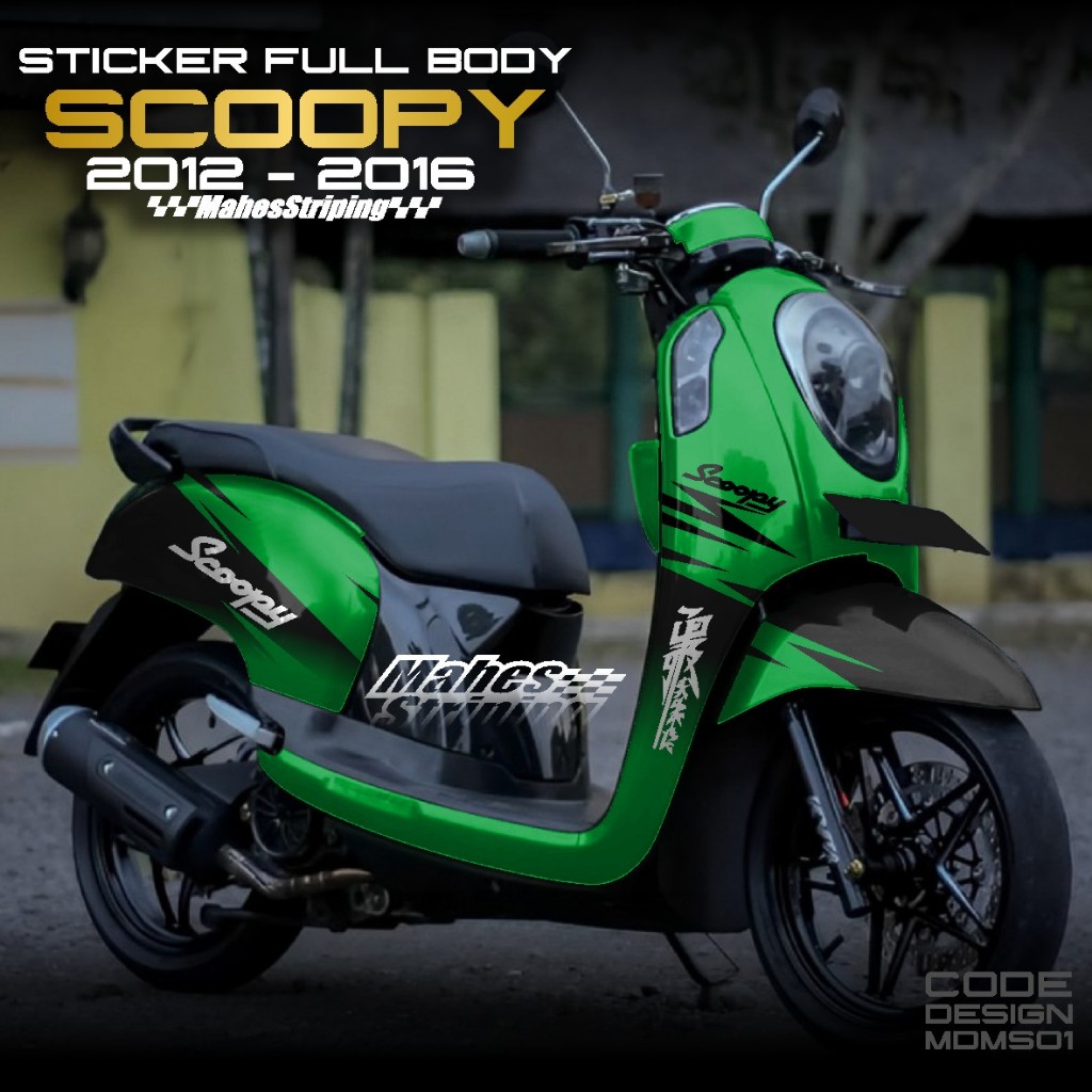 Jual ( COD ) Terbaru Decal Sticker Honda Scoopy Fi Old 2012 2013 2014 ...