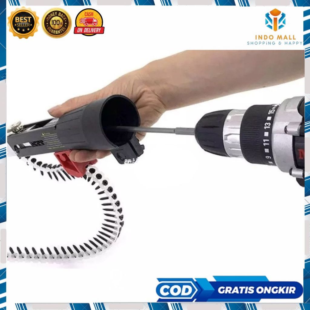 Jual Adaptor Screw Gun Tembakan Sekrup Paku Rantai Automatic Adapter ...