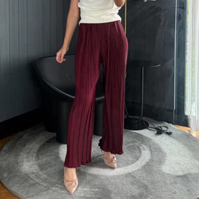 GLITTEN THE LABEL Pleats Pants BB Wavy Celana KULOT Plisket BB Wavy Celana Kulot Plisket BB