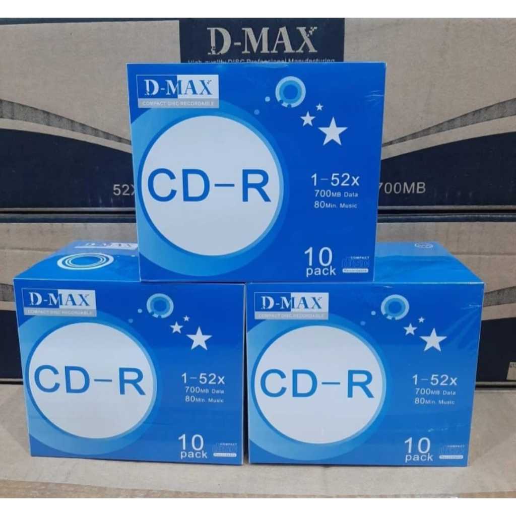 Jual D-max CD-R Original 700Mb Include Case Mika/keping (Isi 10 pcs ...