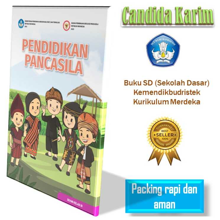 Jual Buku ppkn sd kelas 3 pendidikan pancasila kurikulum merdeka kurmer ...