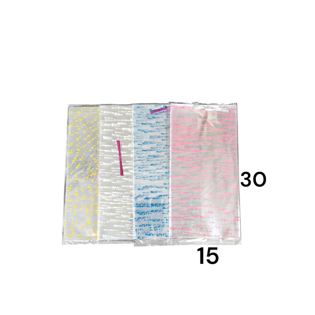 Jual opp flower plastik parcel plastik Snack ukuran 15x30 isi 12pcs ...