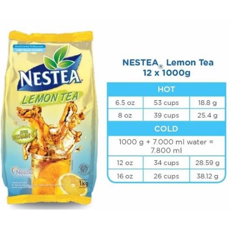 Jual Nestle nestea Lemon Tea 1 kg kemasan resto | Shopee Indonesia