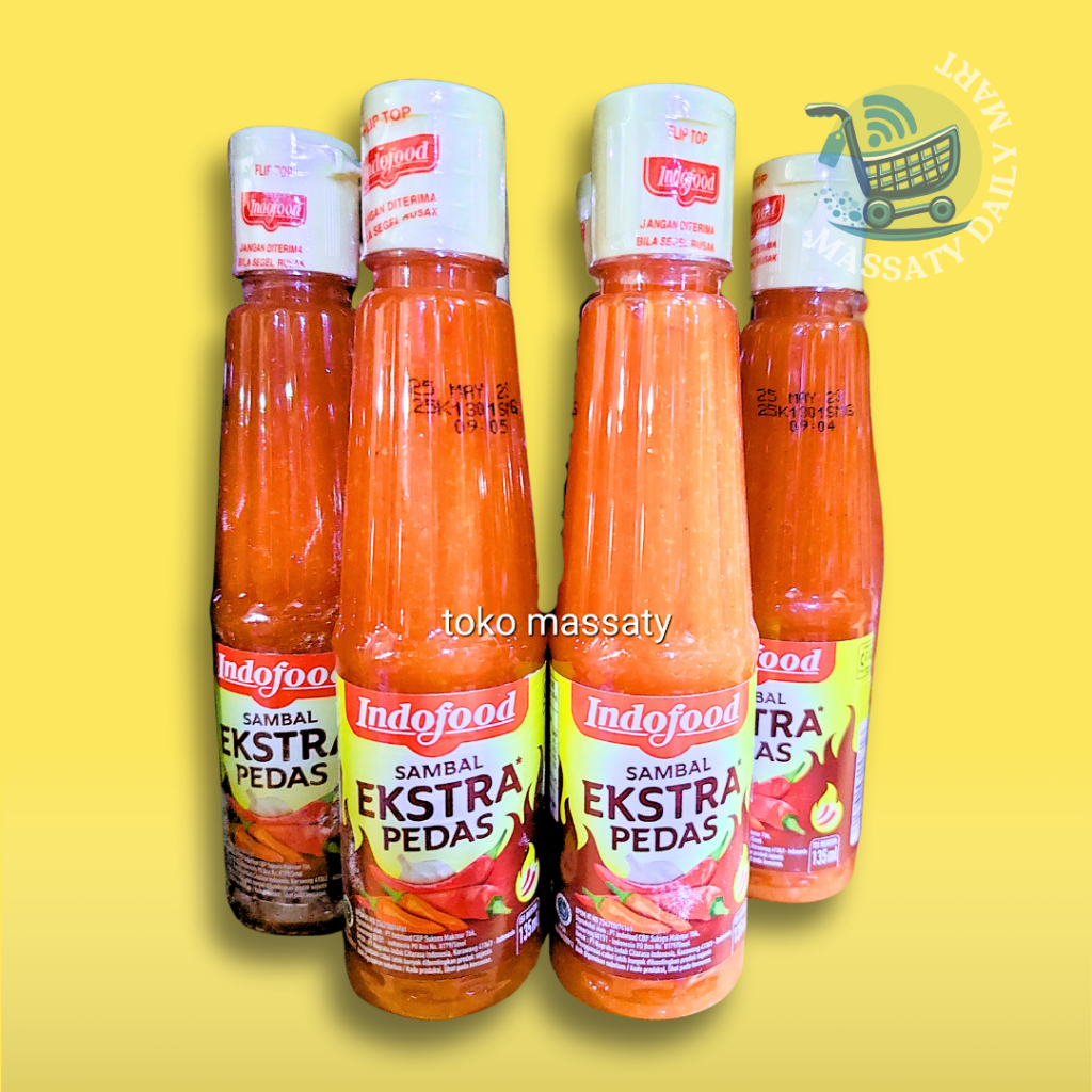 Jual CAOS SAUS SAOS SAMBAL INDOFOOD EXTRA PEDAS 135ml | Shopee Indonesia