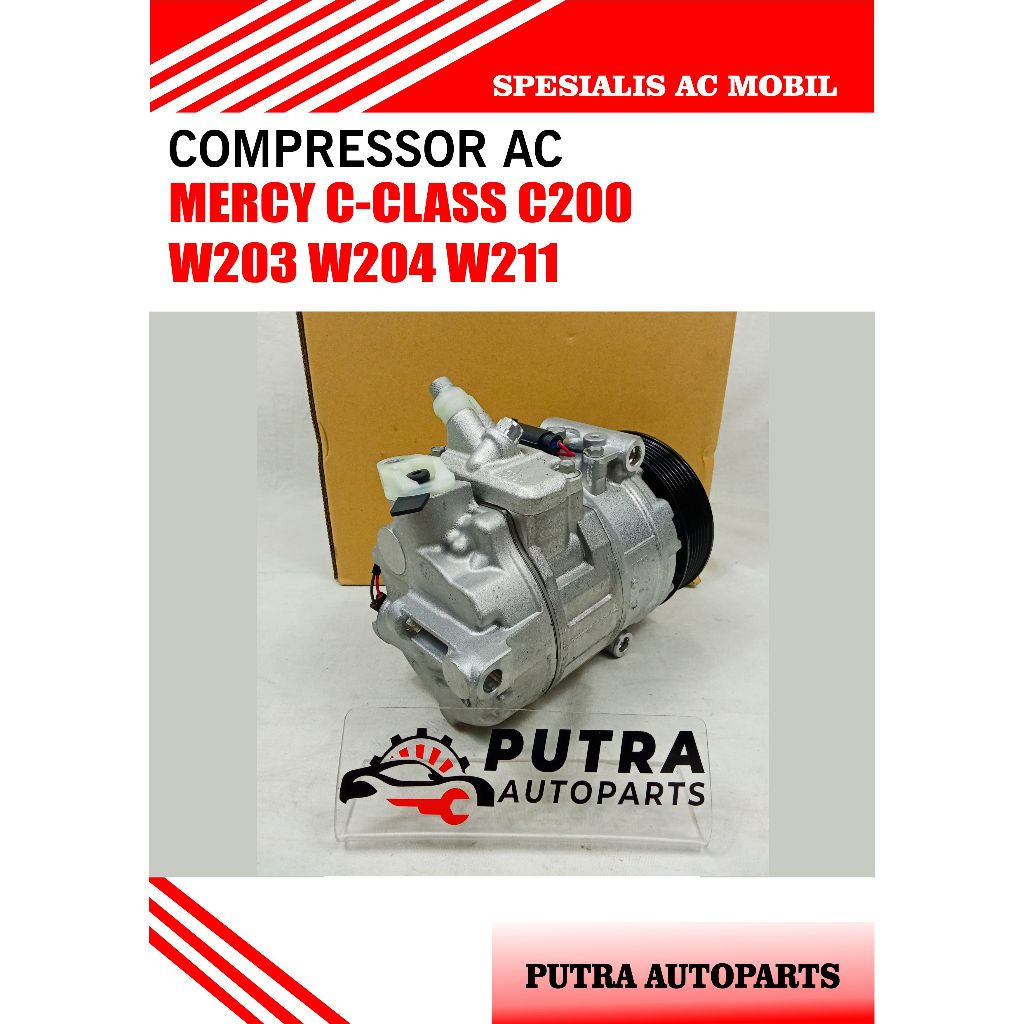 Jual COMPRESSOR AC MOBIL MERCY NEW C-CLASS 6PK E280 W211 / VIANO V350 ...