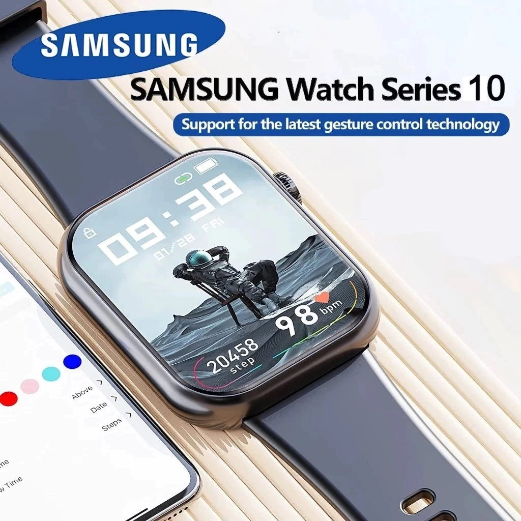 Samsung smartwatch 10 max waterproof bluetooth call jam smartwatch wanita pria olahraga