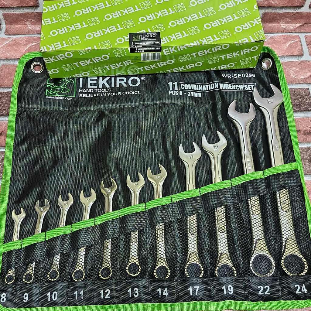 Jual Tekiro Kunci Ring Pas Set (8 - 24 Mm) 11 Pcs / Kunci Ring Pas Set ...