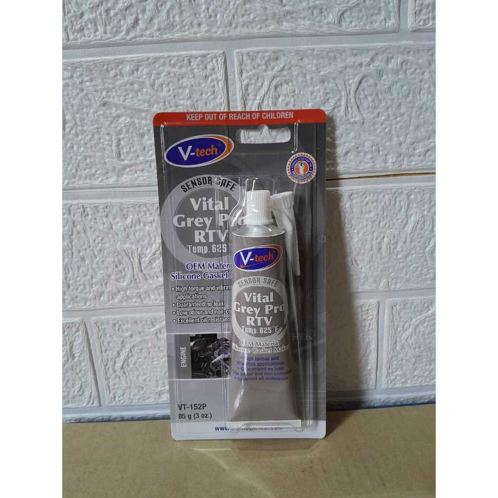 Jual VT-152P Vital Grey Pro RTV/ lem Gasket RTV Merk V-Tech High Temp ...