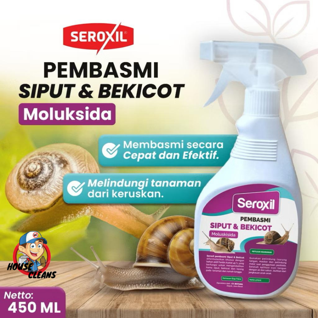 Jual Cairan Obat Racun Semprotan Pembasmi Bekicot, Siput, Keong Tanaman ...