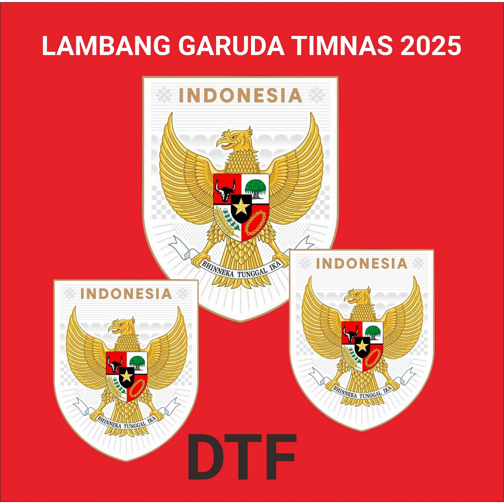 Jual DTF LOGO GARUDA TIMNAS 2025 | LOGO TIMNAS TERBARU | Shopee Indonesia