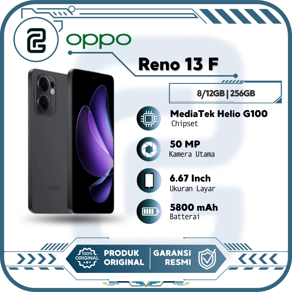 Jual Oppo Reno13 F 4G RAM 8GB/256GB IP69 Water Resistance 50MP Ultra ...