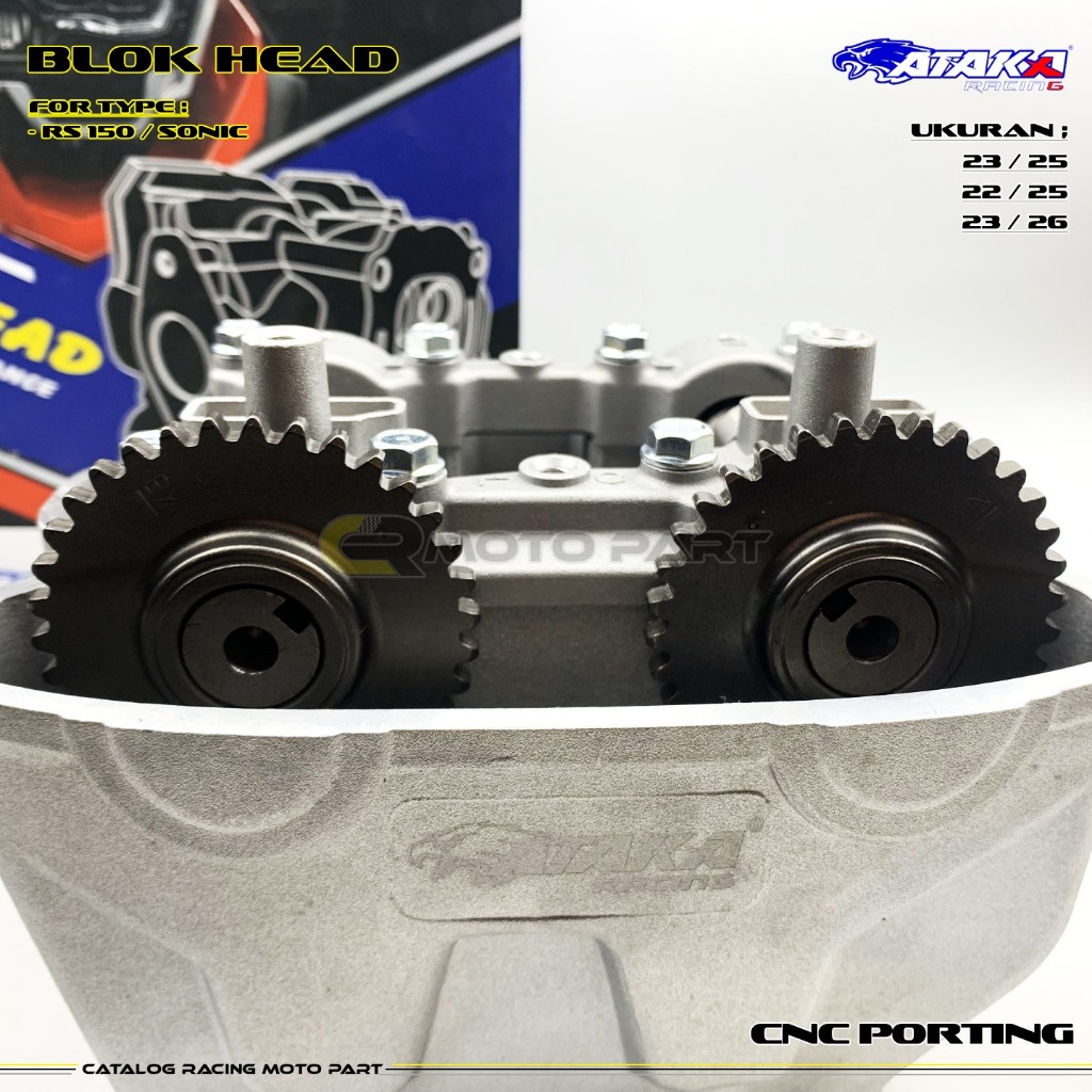Jual ATAKA RACING Super Head Sonic Bearing Porting CNC K56 CB150R LED ...