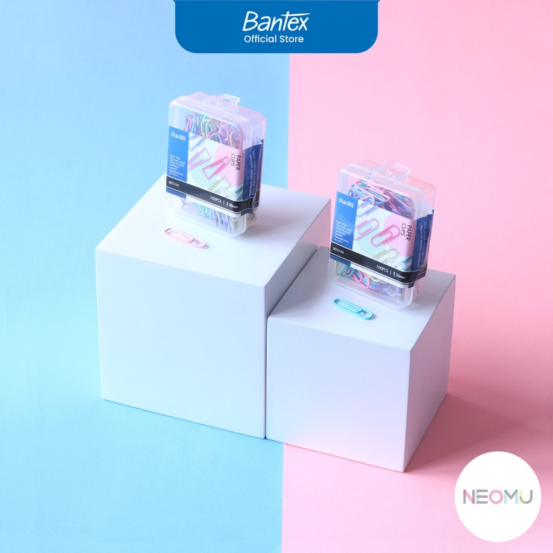Bantex Paper Clip / Klip Penjepit Kertas Warna Warni BD210X