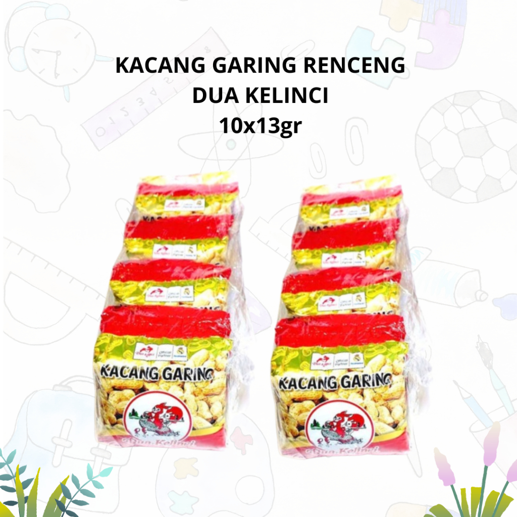 Jual KACANG KUPAS RENCENG / KACANG GARING RENCENG DUA KELINCI 10x13gr ...