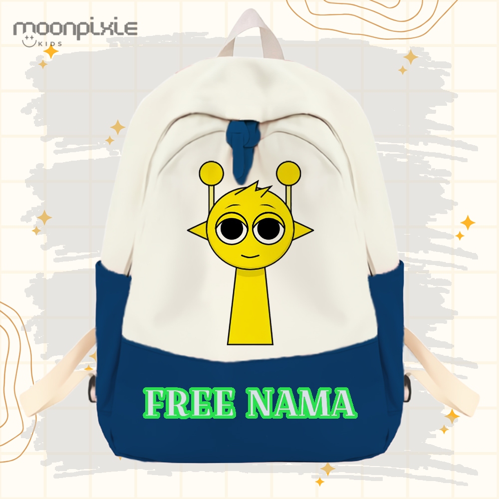 Jual Tas Ransel Anak Free Nama Incredibox Sprunki Kuning Keren Ransel ...