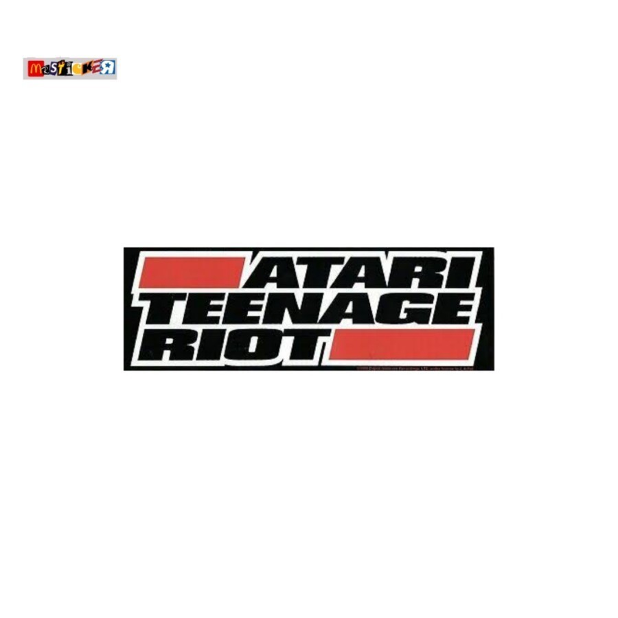 Jual sticker band ATARI TEENAGE RIOT logo stiker digital hardcore ...