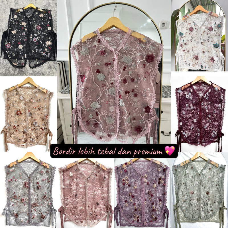 Jual VEST BRUKAT TILE GARDEN / TILE GARDEN / VEST ROMPI GARDEN | Shopee ...