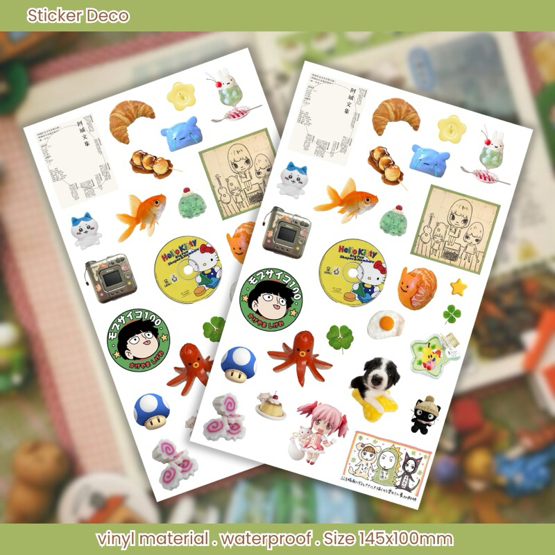 Jual Sticker Sheet Deco | Jumino Gold Fish Smiski Yotsuba | Shopee ...