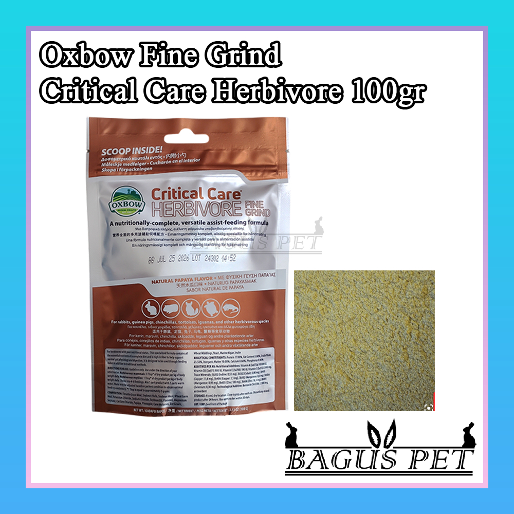 Oxbow Critical Care Fine Grind - Integratore Alimentare Per Piccoli Erbivori 100g