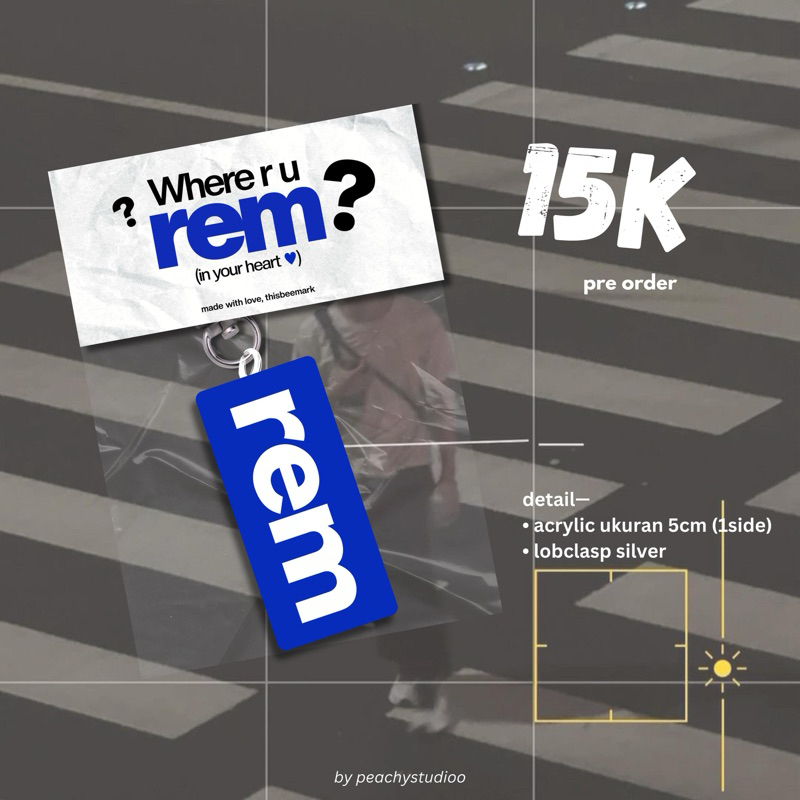 Jual PRE ORDER KEYCHAIN REM | Shopee Indonesia