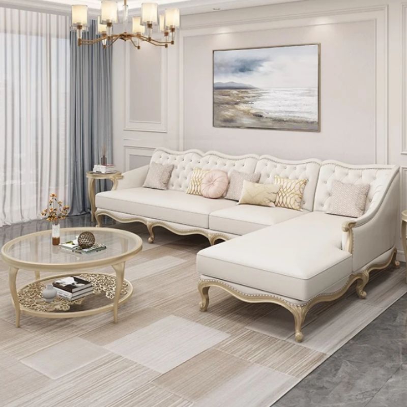 Product image Sofa bentuk l chesterfield ruang tamu gaya eropa