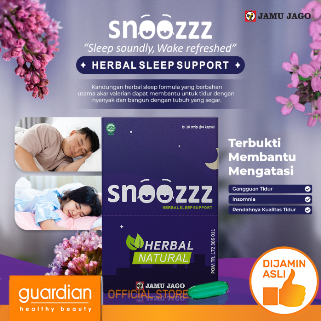 Jual SNOOZZ Herbal Sleep Support Isi 4 Kapsul | Shopee Indonesia