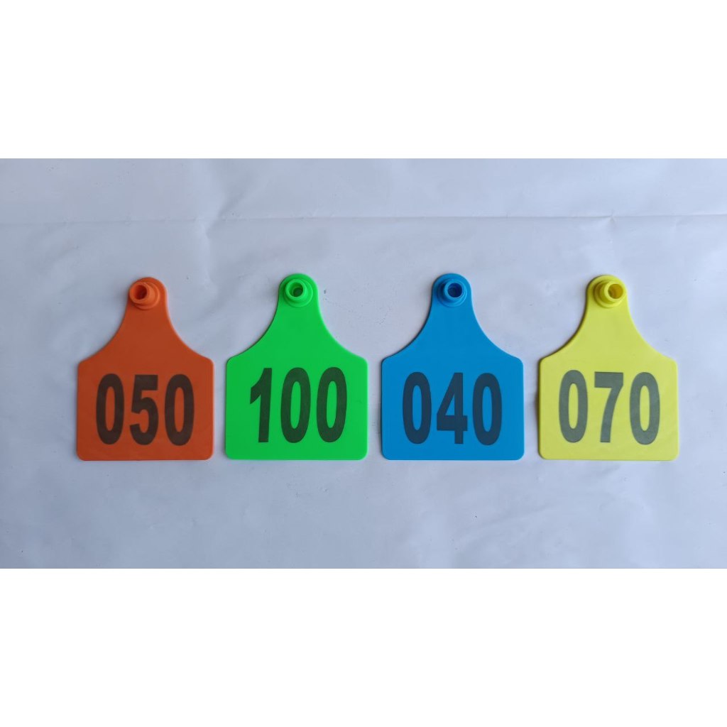 Jual Eartag Sapi Ukuran 7x10 cmEar Tag Nomor 001-1000 Penanda Sapi ...
