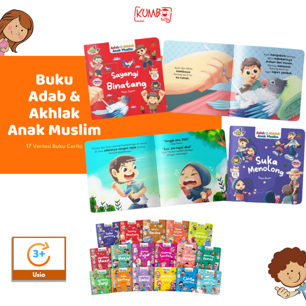 Jual Buku Cerita Adab dan Akhlak Anak Muslim Disertai Read Aloud Story ...