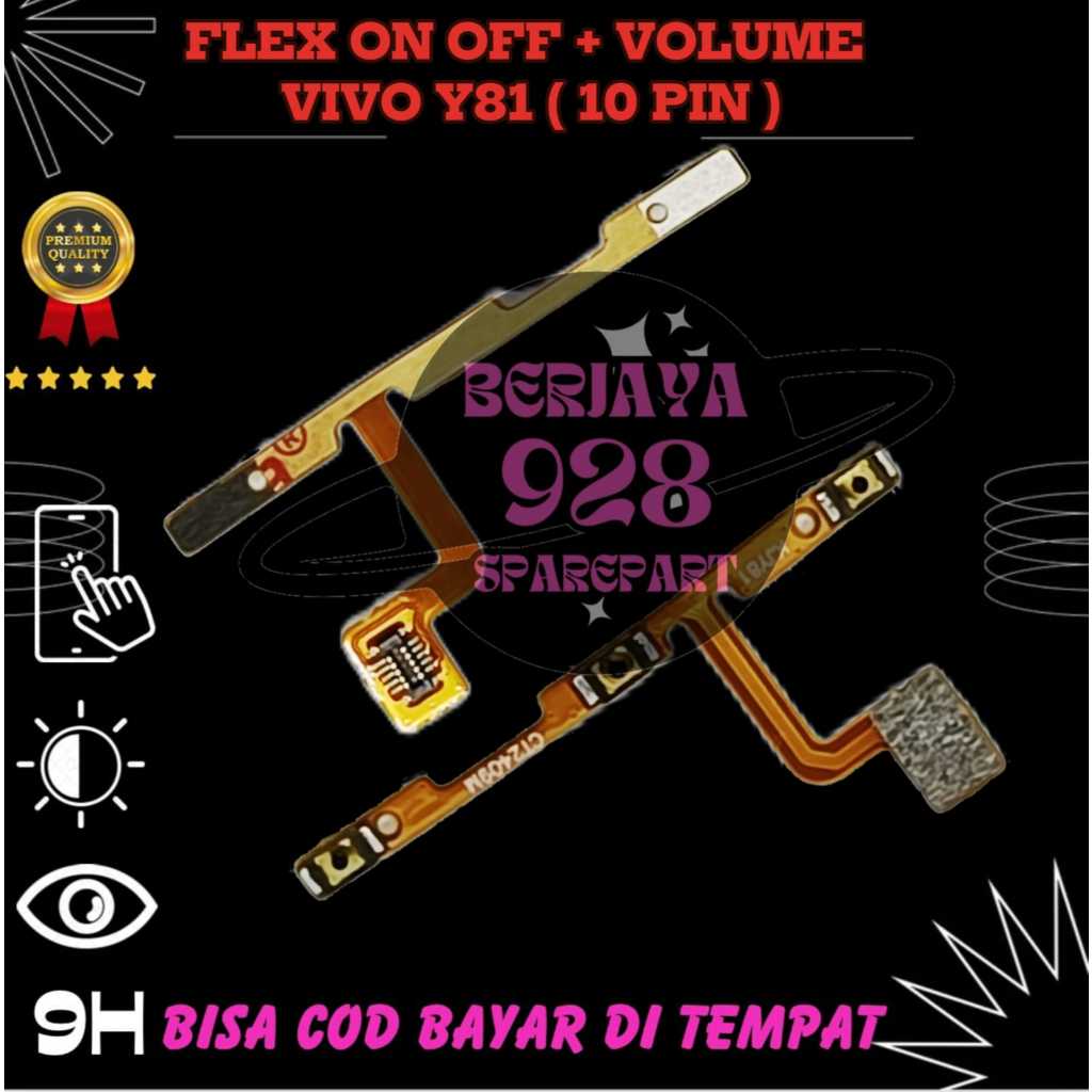 Jual FLEXIBLE ON OF + VOLUME VIVO Y81 ( 10 PIN ) ORIGINAL NEW | Shopee ...