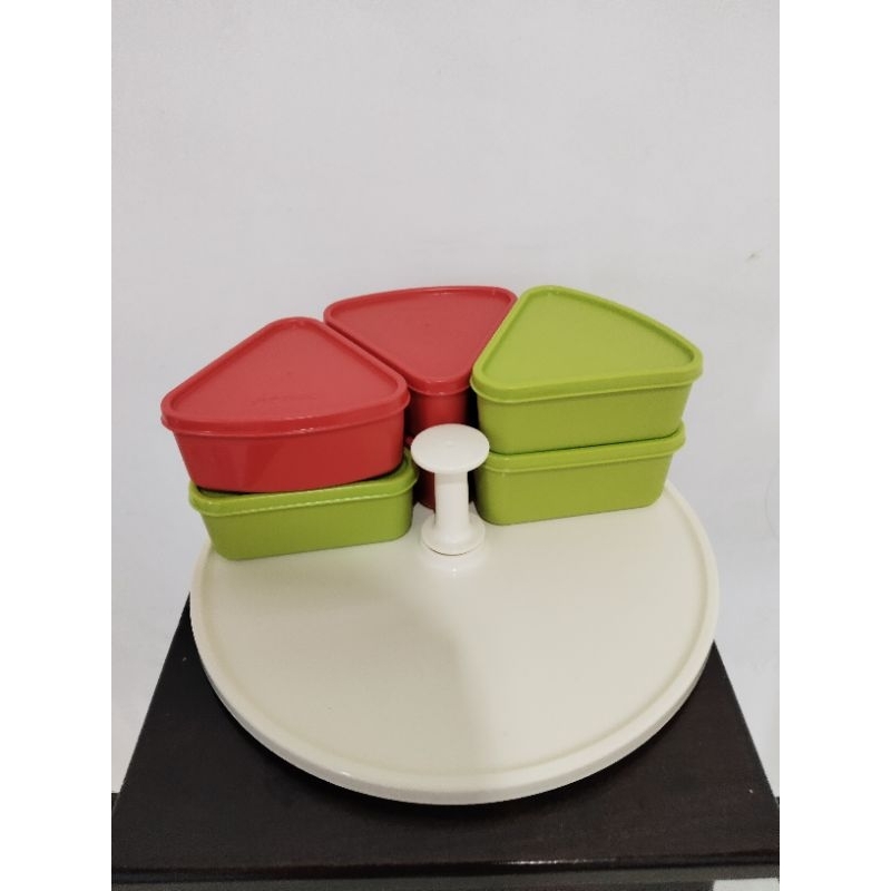 Jual Tupperware modular carousel toples putar kue lebaran | Shopee ...