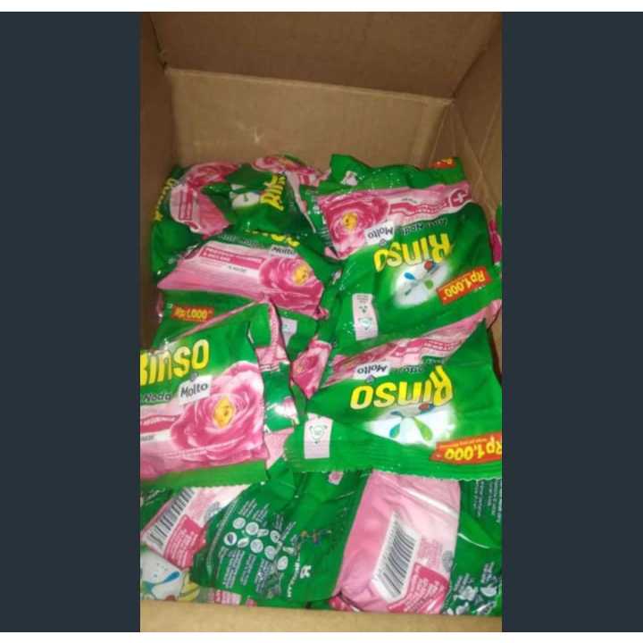Jual rinso bubuk renceng 40gr 1 dus ( 21 renceng x 6 sachet ) | Shopee ...