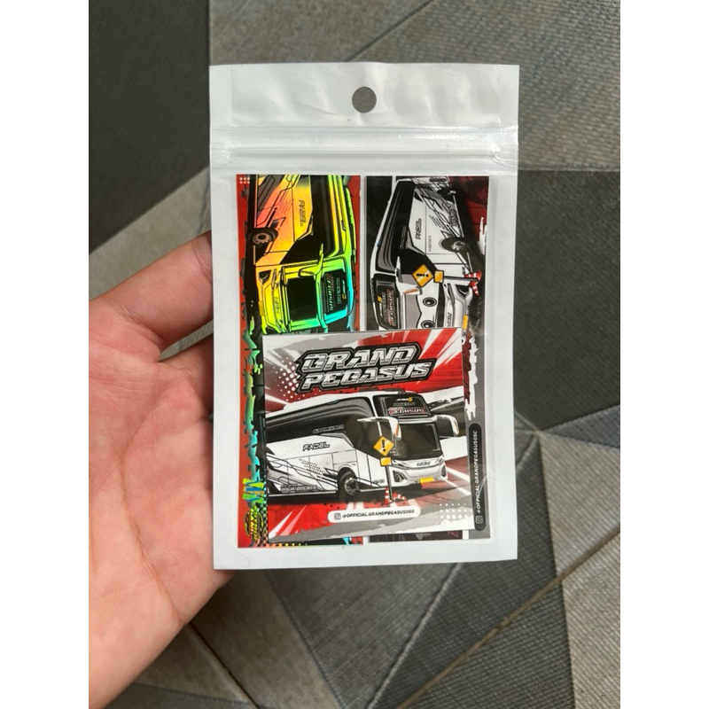 Jual STIKER BUS MSM GRAND PEGASUS V2 HOLOGRAM ORI | Shopee Indonesia