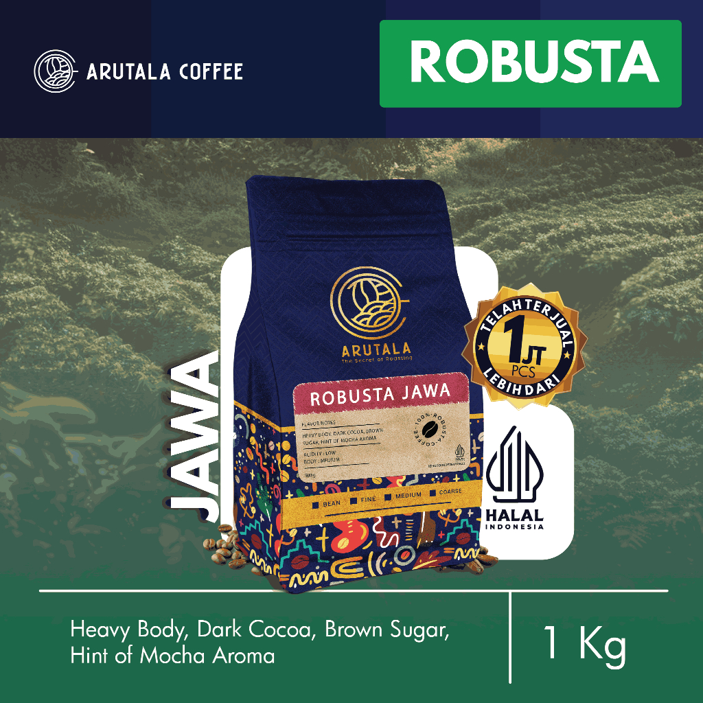 Jual ARUTALA Kopi Jawa Robusta Java Coffee 1KG | Shopee Indonesia