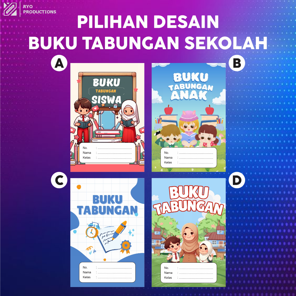 Buku Tabungan Sekolah | Sd Smp Mi Tpa Sma| Hari Raya Arisan Kantor - foto 3
