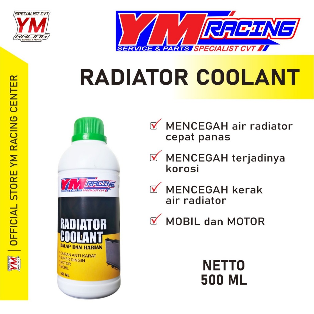 Jual AIR RADIATOR COOLANT 500 ML / AIR RADIATOR ANTIFREEZE + COOLANT ...