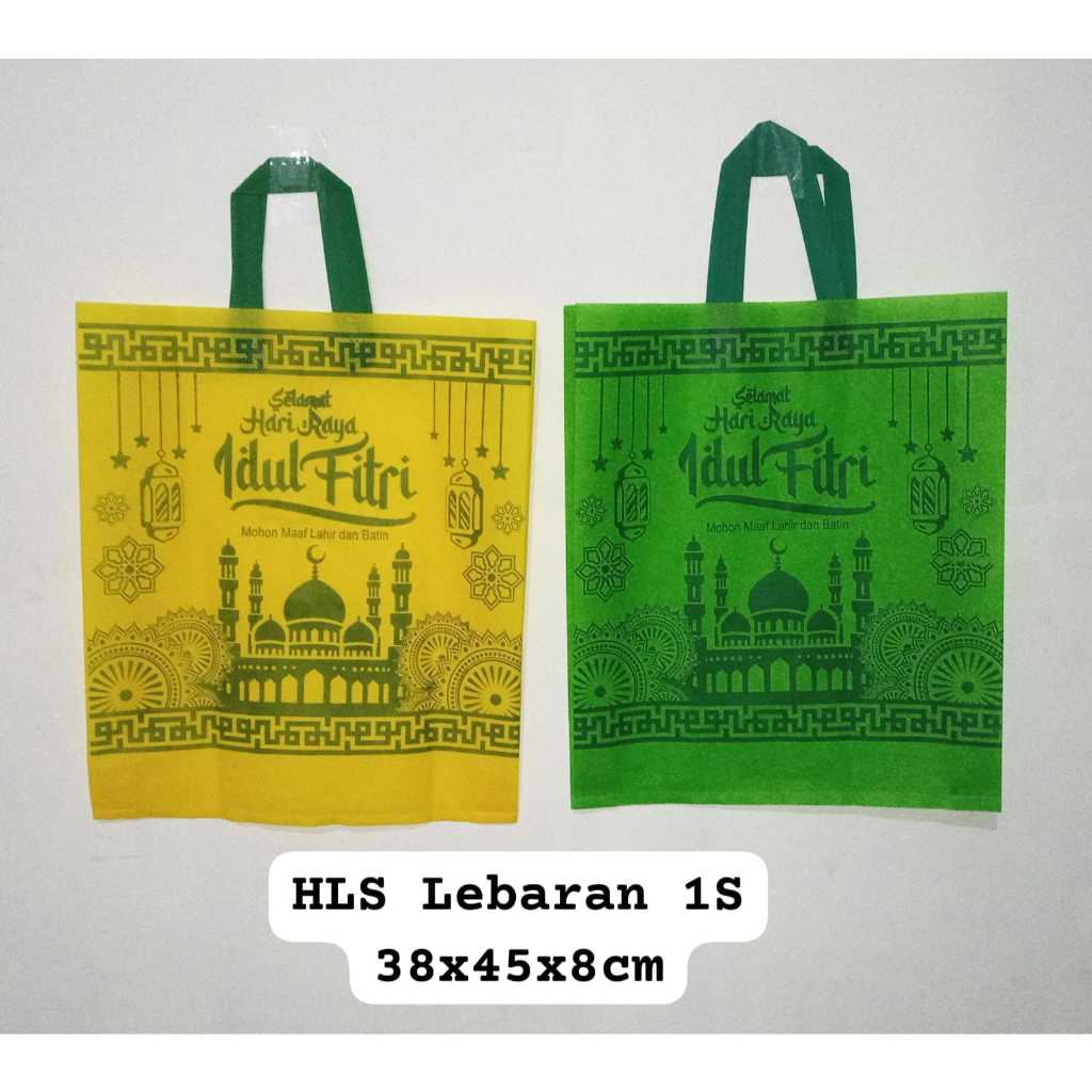 ( LUSINAN ) Goodie Bag Lebaran 38x45  / Tas Hampers Idul Fitri Uk.38x45 Isi 12 Pcs