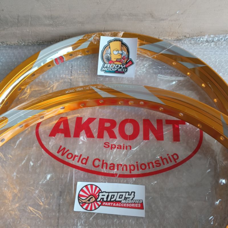 Jual Velg akront Blade ring 17 140-140 original Thailand | Shopee Indonesia