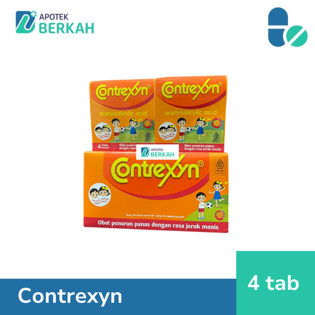 Jual Contrexyn Obat Penurun Panas Anak Rasa Jeruk - 4 Tablet Kunyah ...