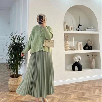 Rok Plisket Premium Jumbo Bahan Casebo Rok Plisket Jumbo Mayung