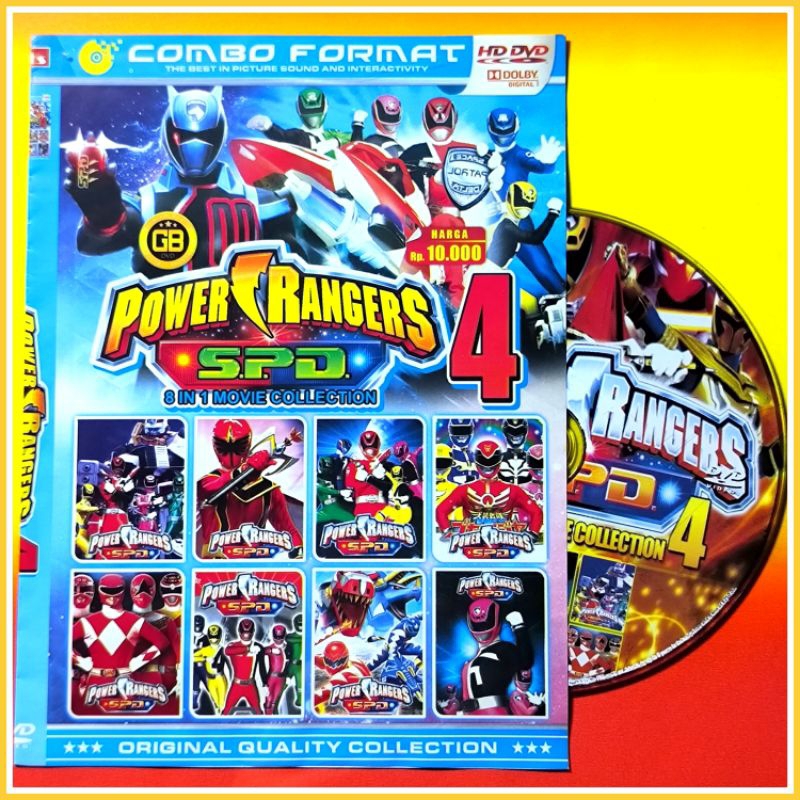 Jual Kaset Film Kartun Anak Koleksi Power Rangers SPD Vol.4 Pilihan ...