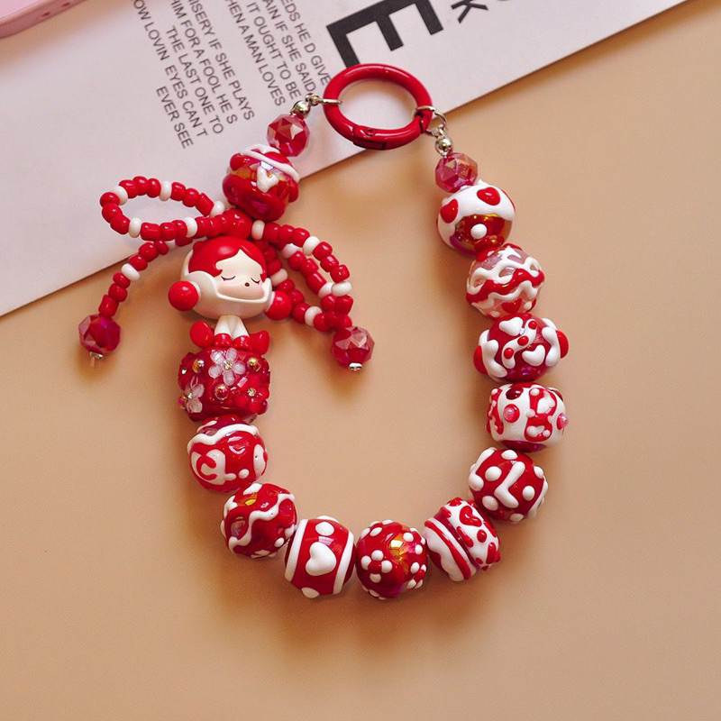 Jual PRE-ORDER ORIGINAL | PHONE STRAP ORIGINAL POPBEAN POPMART PAINTED ...