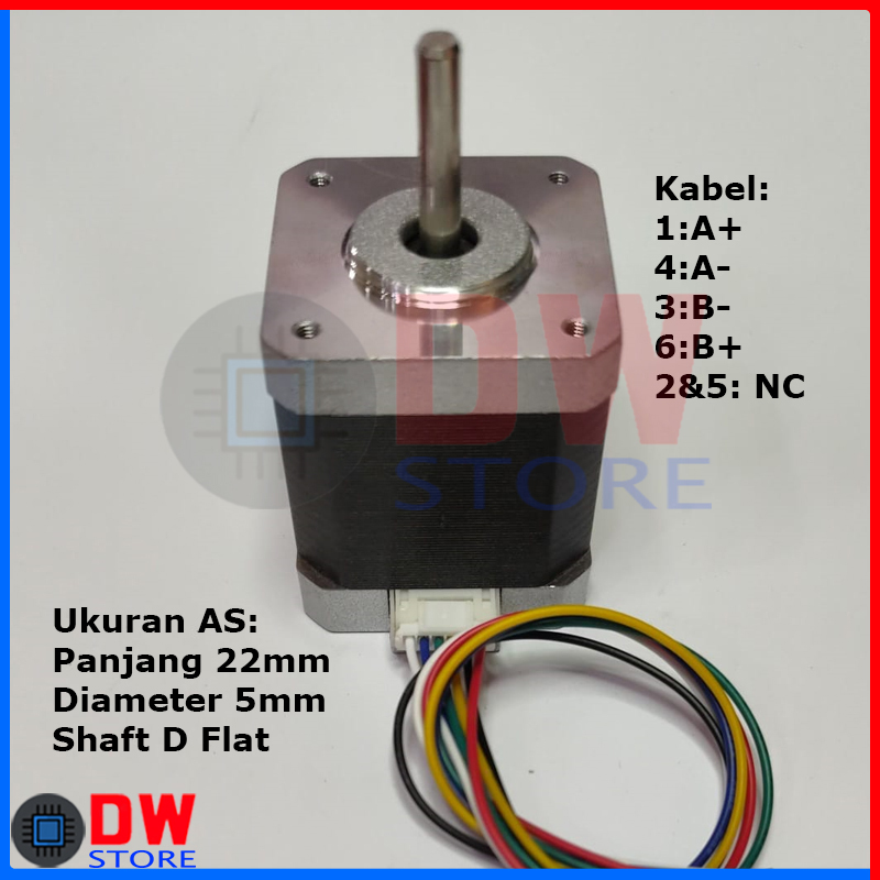 Jual Stepper Motor 42 Nema17 Nema 17 Stepping CNC 3D Printer 17HS8401 ...