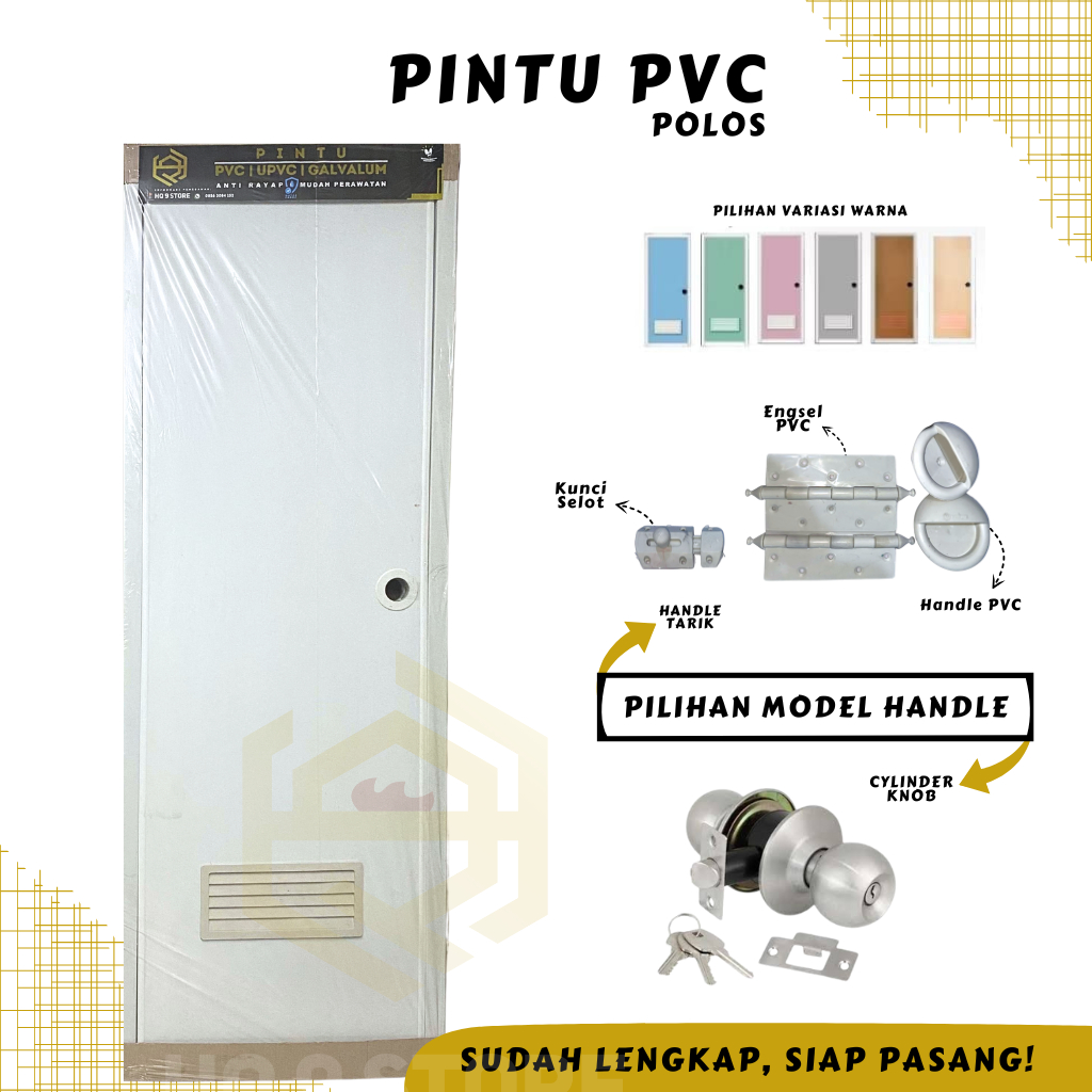 Jual POL - Pintu PVC Kamar Mandi Tebal | Berkualitas | Shopee Indonesia