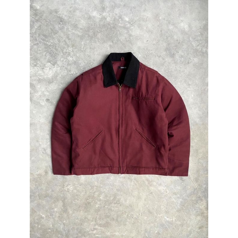 Jual Timbre Work Jacket Quilted Maroon Black | Shopee Indonesia