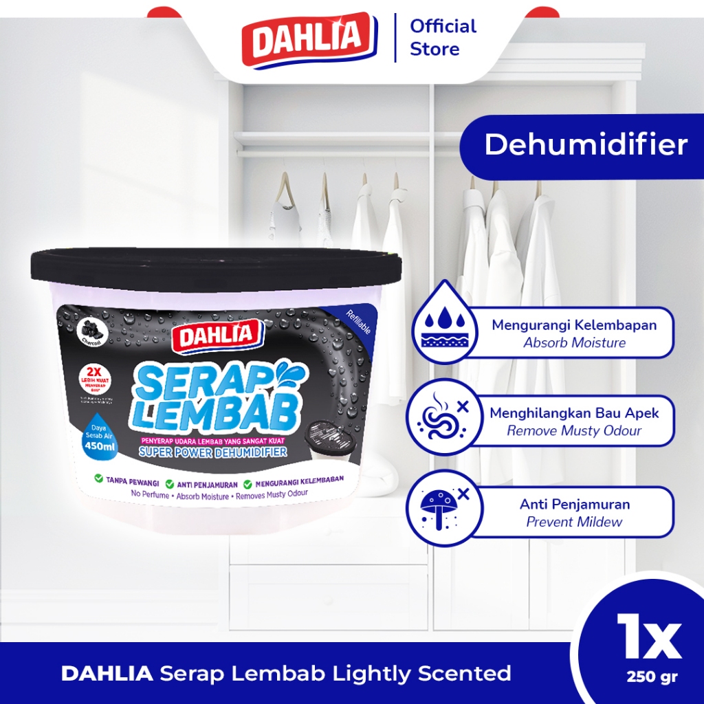 Jual DAHLIA Serap Lembab & Bau Karbon Aktif isi 1 (250gr) - 2x Lebih ...